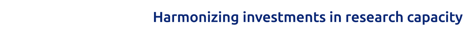 Harmonizing investments in research capacity 