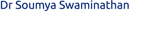 Dr Soumya Swaminathan