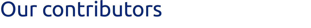 Our contributors